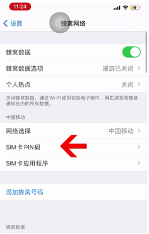 辽阳苹果14维修网分享如何给iPhone14的SIM卡设置密码 