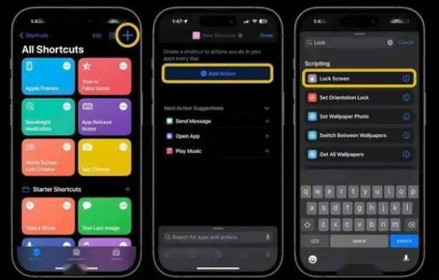 辽阳苹果14锁屏维修店分享iPhone14升级iOS16.4后如何创建锁屏快捷方式 