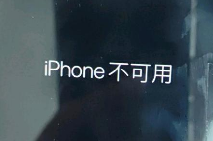 辽阳苹果服务网点分享锁屏界面显示“iPhone 不可用”如何解决 